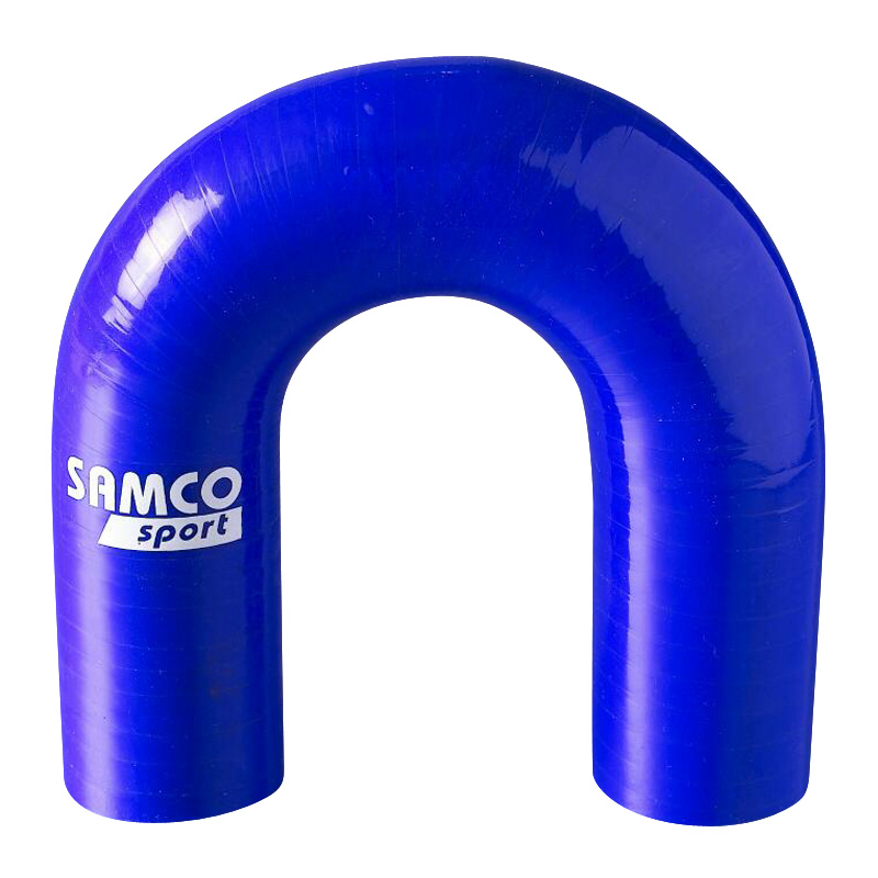 Samco Durite Silicone coudée 180 degré - Longueur 140mm - Ø76mm - Bleu