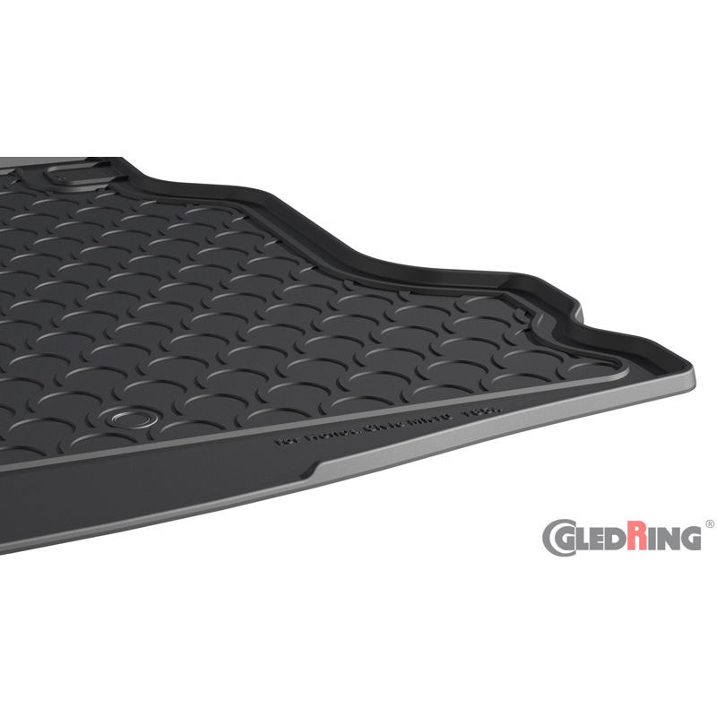 Coquille coffre-arrière Rubbasol (caoutchouc) sur mesure pour Honda Civic X HB 5-portes 2017-2022 (avec roue de secours)