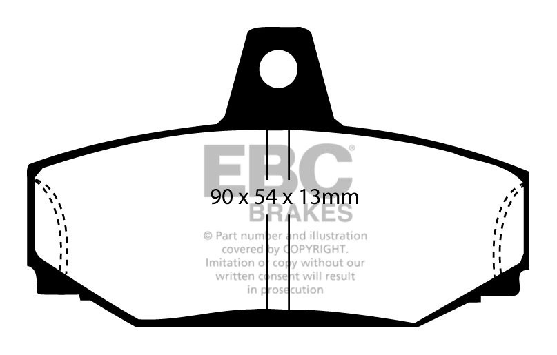 EBC Brakes VOLVO 850 2.5 4WD 96-97 Remblokken achterzijde greens