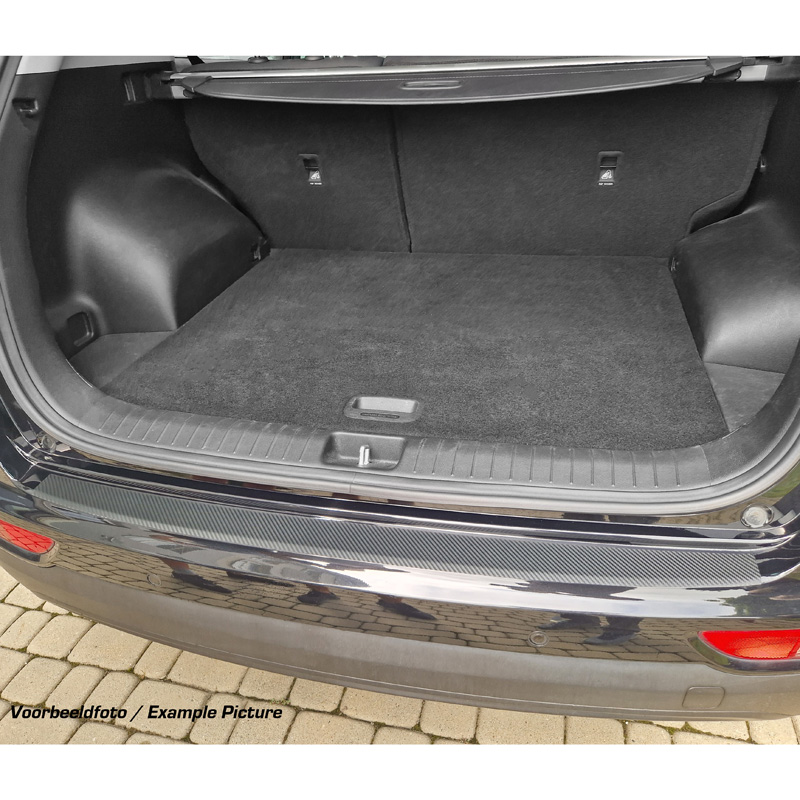 Film de protection du pare-chocs arrière sur mesure pour Skoda Octavia III RS Kombi 2013- - Look carbone
