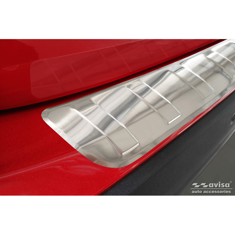 Protection de seuil arrière inox sur mesure pour Mercedes Classe-GLA II H247 2020- 'Ribs'