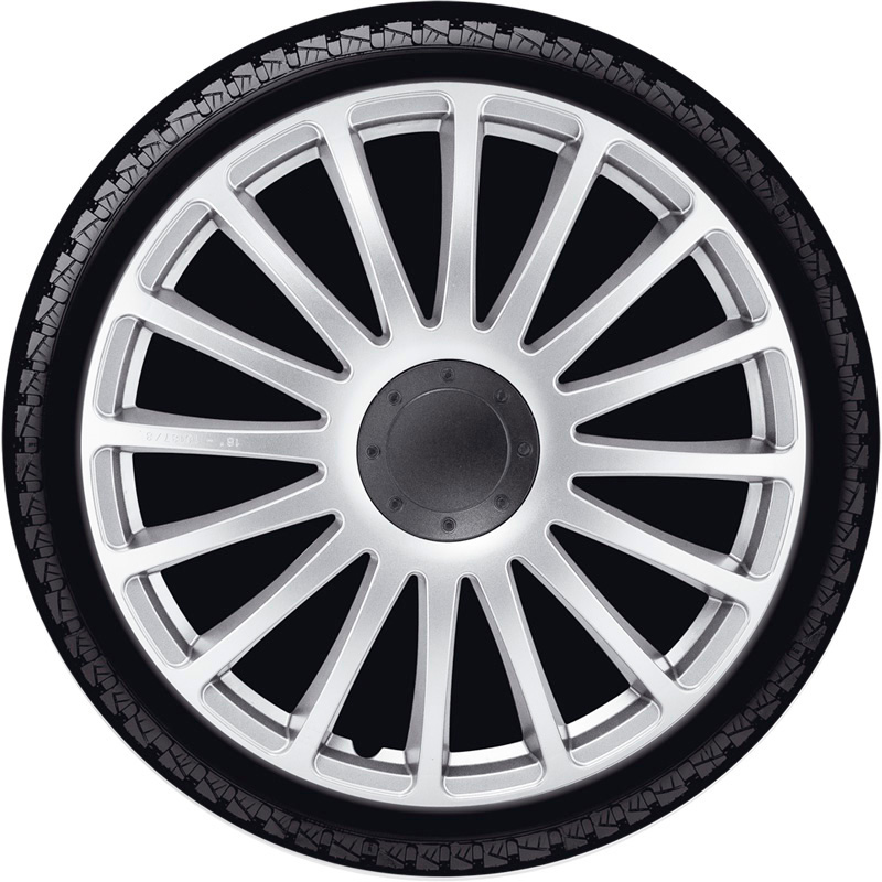 Jeu d'enjoliveurs J-Tec Grand Prix 16-inch argent
