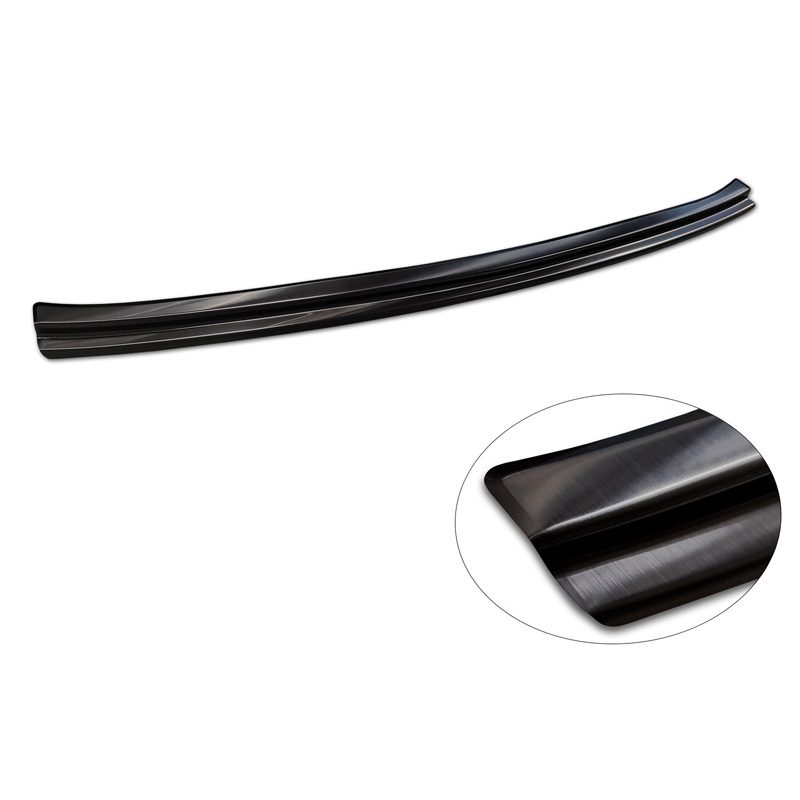 Protection de seuil arrière inox noir sur mesure pour Mercedes GLC II Coupé (C254) 2023-