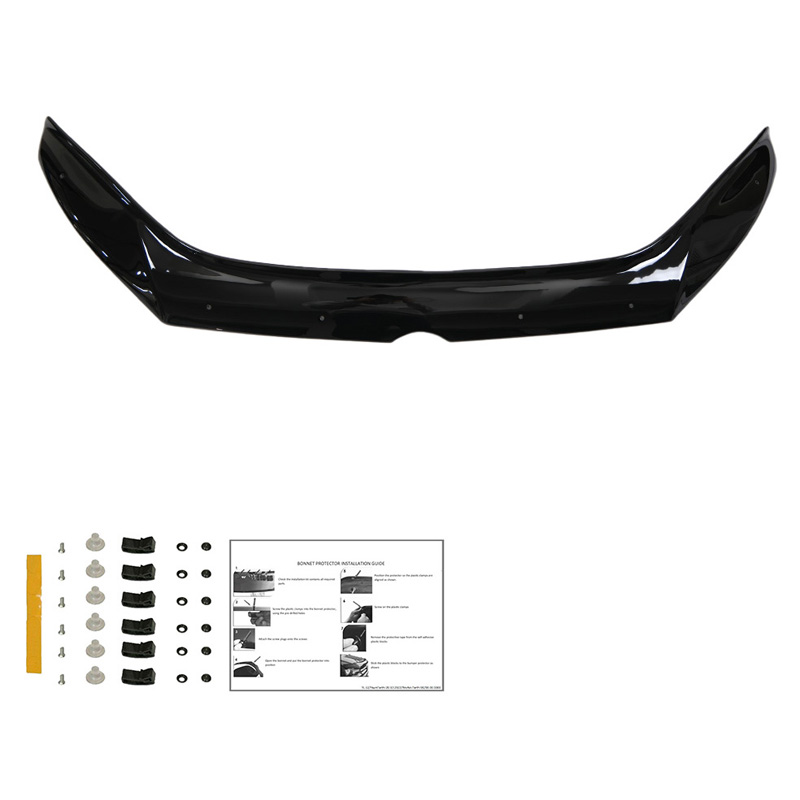 Protection du capot sur mesure pour Volkswagen Caddy MK3 Facelift 2010-2015 - Noir brillant