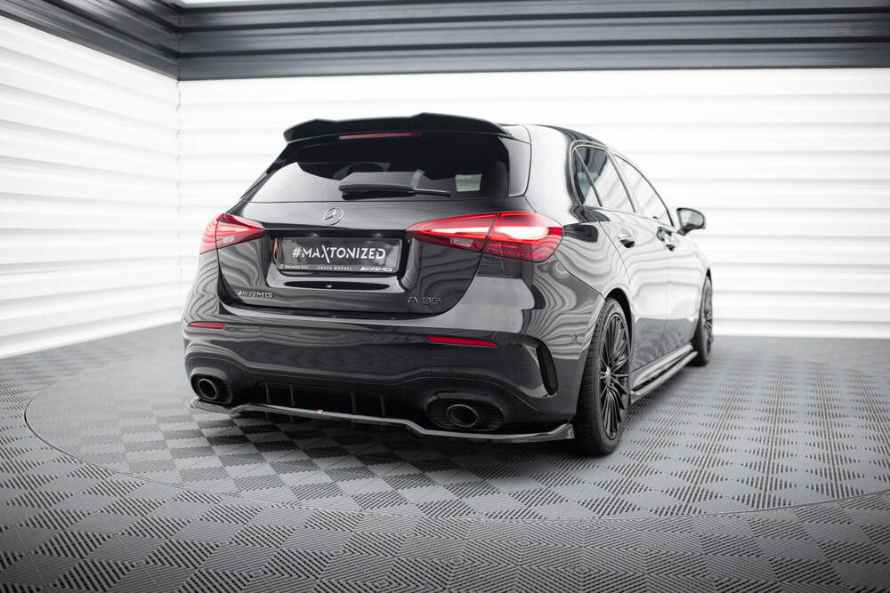 Zijskirts Mercedes A35 AMG Maxton Glans Zwart