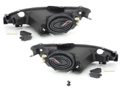 Headlights Peugeot 206 98-02 (niet GTI) CCFL Angel Eyes black