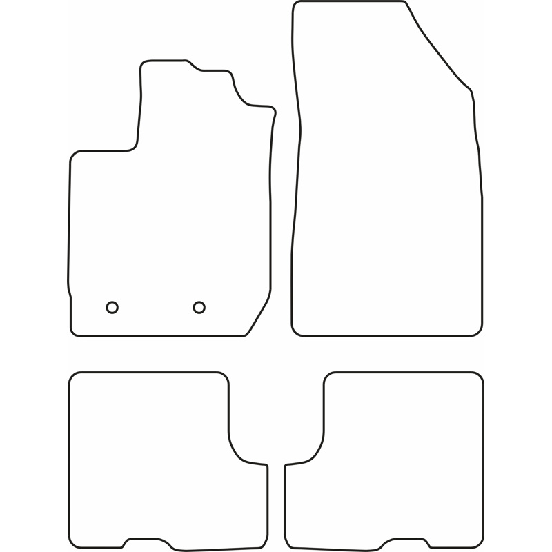 Set de tapis de sol sur mesure pour Dacia Duster II 2018-