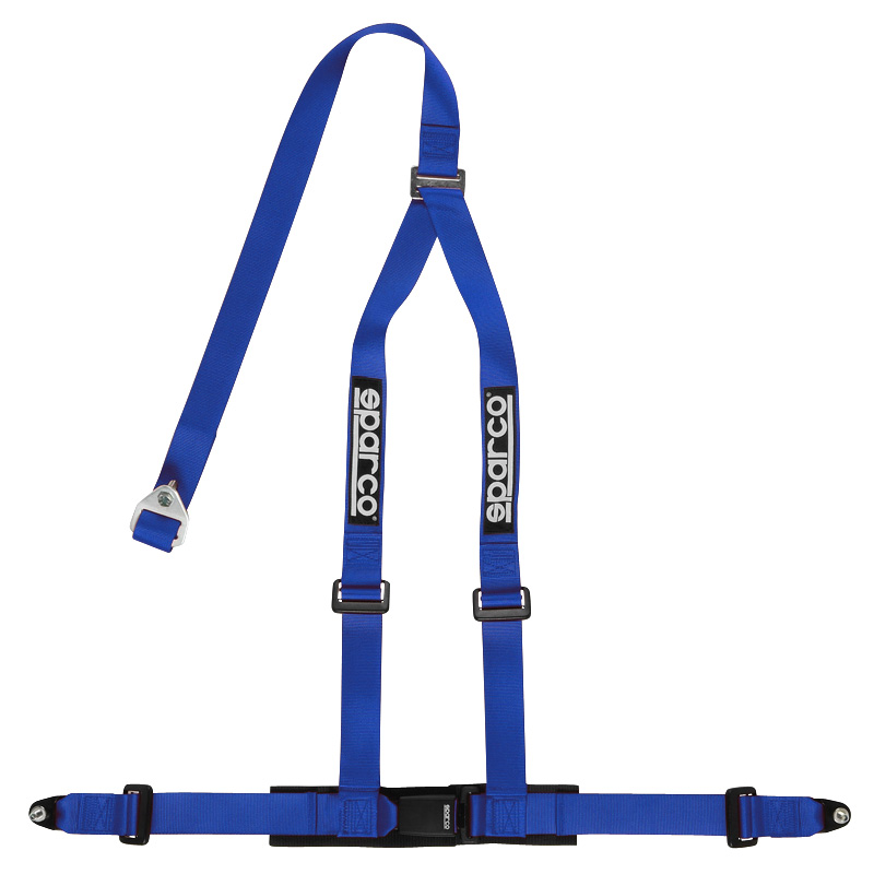 Sparco 3-Point Ceinture sport - Bleu - incl. fixation à vis (Homologation E)