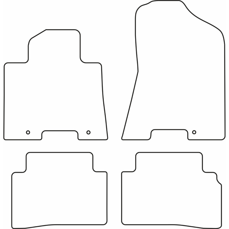 Set de tapis de sol sur mesure pour Hyundai Tucson 2015-