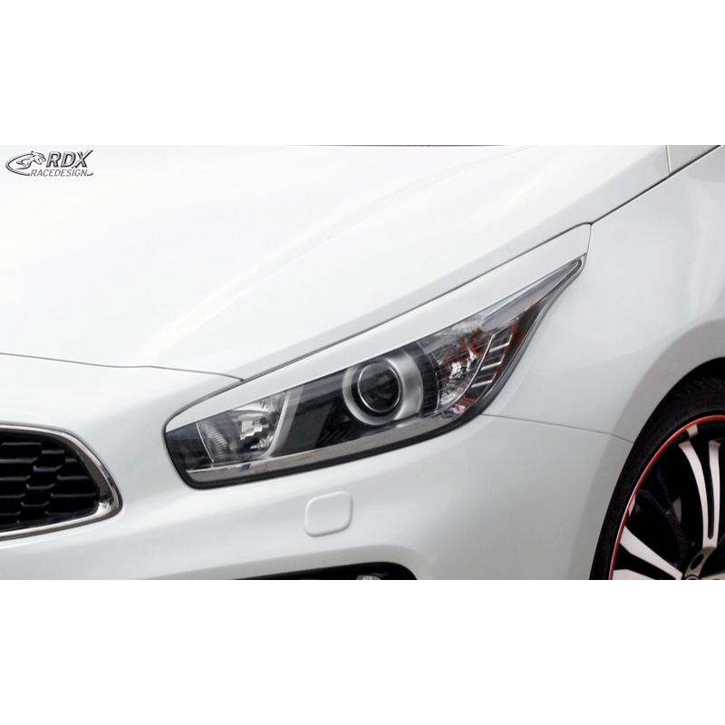 Spoilers de phares sur mesure pour Kia Cee'd & Pro Cee'd JD 2012- (ABS)