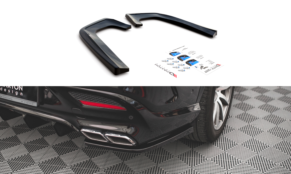Zijdiffusers V.2 Mercedes GLE 63 AMG Maxton Design glans zwart