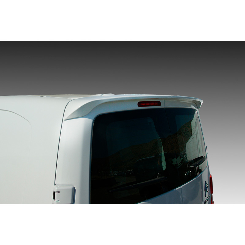Becquet de toit sur mesure pour Citroën Jumpy/Dispatch/Spacetourer & Peugeot Expert III/Traveller & Toyota Proace 2016- & Opel Vivaro C/Zafira Life 2019- & Fiat Scudo/Ulysse 2022- (avec 2 portes arrières) (PU)