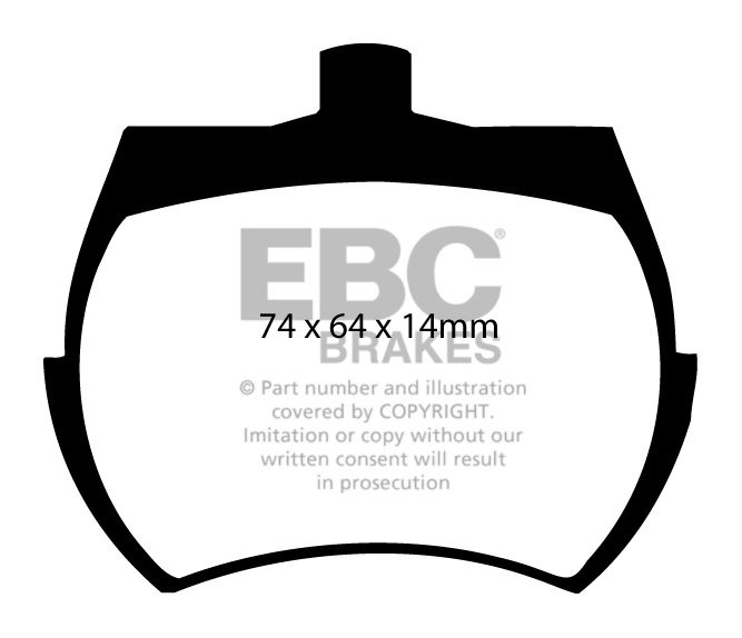 EBC Brakes VAUXHALL (OPEL) Firenza 1.6 71-72 Remblokken voorzijd