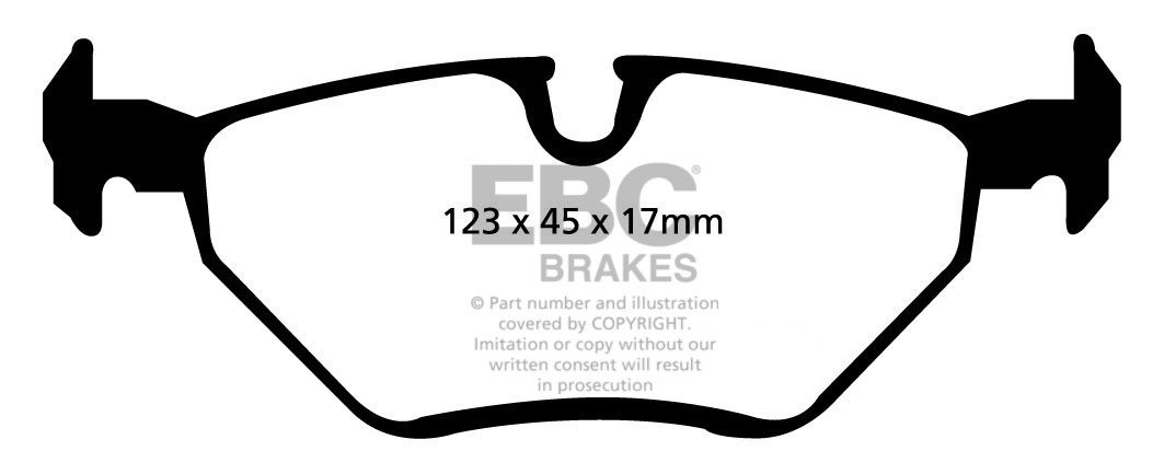 EBC Brakes ROVER 75 2.0 TD 99-2005 Remblokken achterzijde