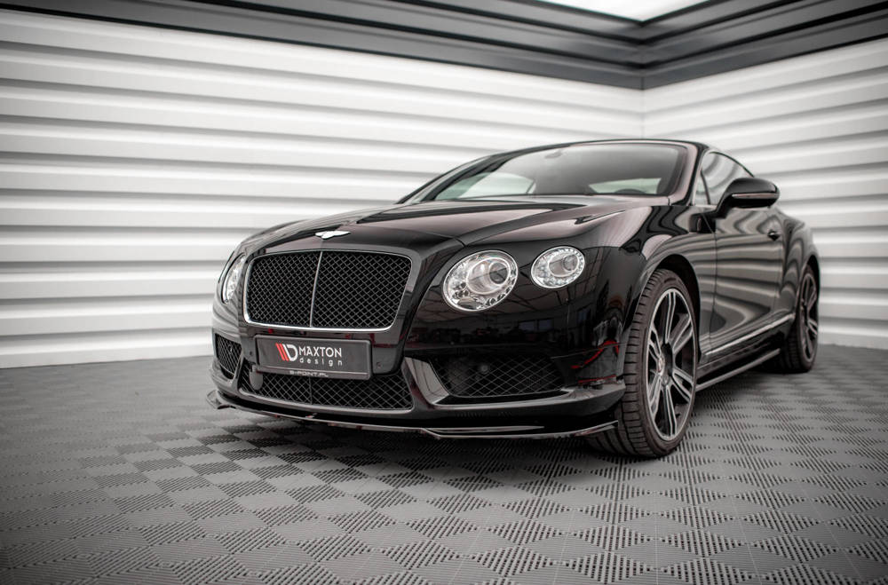 Voorspoiler V.2 Bentley Continental GT V8 S MK2 Maxton Glans Zwart
