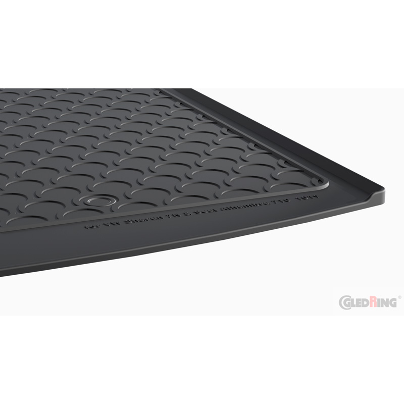 Coquille coffre-arrière Rubbasol (caoutchouc) sur mesure pour Seat Alhambra 2010- & Volkswagen Sharan 2010- (5- & 7-personnes)