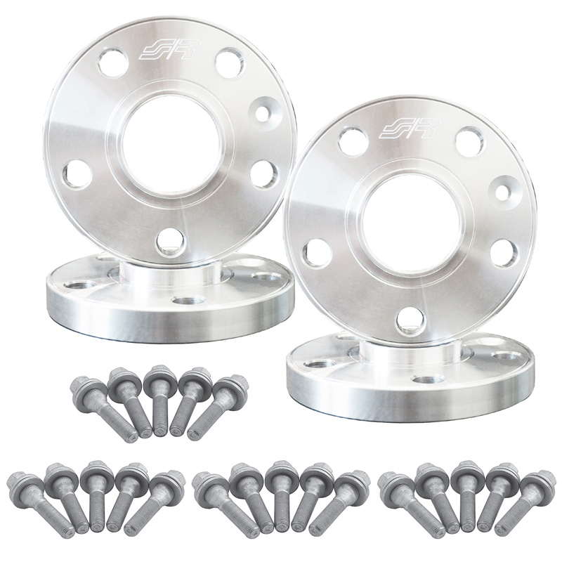 Simoni Racing Kit d'Élargisseurs de Roue en aluminium - 2x16mm(AV) - 2x20mm(AR) (Moyeu 65,1mm) avec boulons de roue - sur mesure pour Peugeot divers