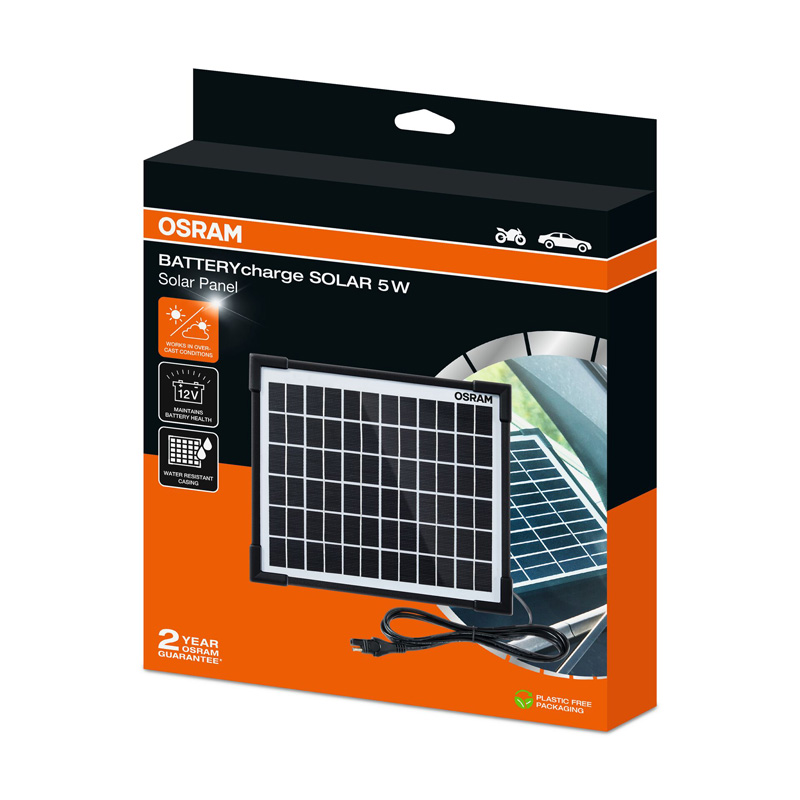 Osram BATTERYcharge Solar 5W - Mainteneur de batterie solaire