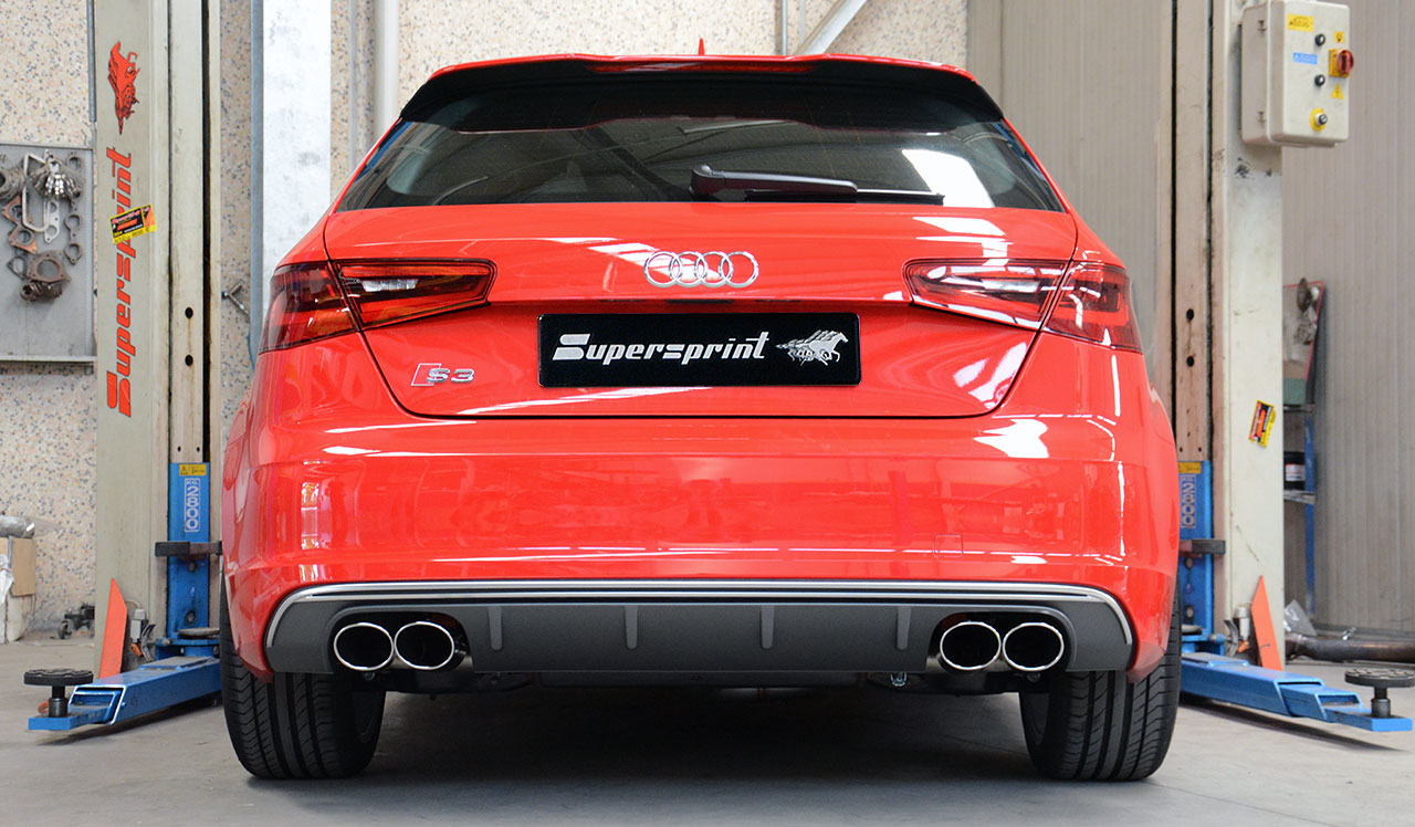 AUDI A3 8V 1.6 TDI (110 - 116 Hp) 2013 Endpipe kit 100x75 Right + 100x75 Left