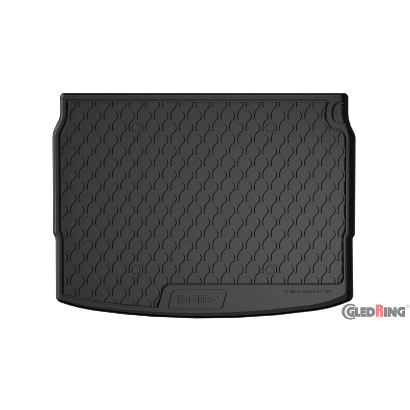 Coquille coffre-arrière Rubbasol (caoutchouc) sur mesure pour Nissan Qashqai II 2014-2020 (sol en haut variable)