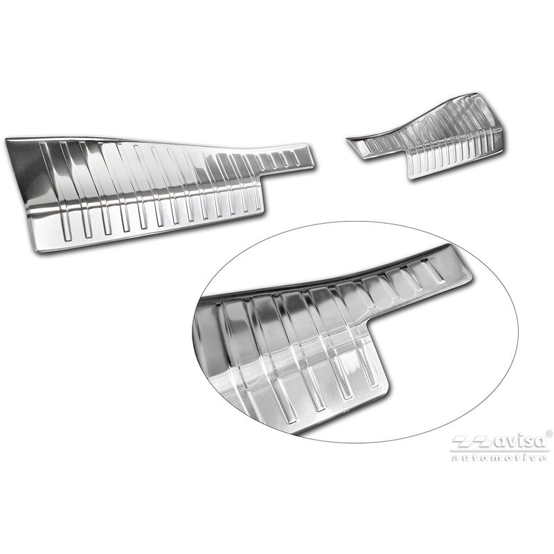 Avisa Protection de Seuil de Coffre Acier Inox sur mesure pour Opel Grandland II 2024- - Argent - 2-pièces