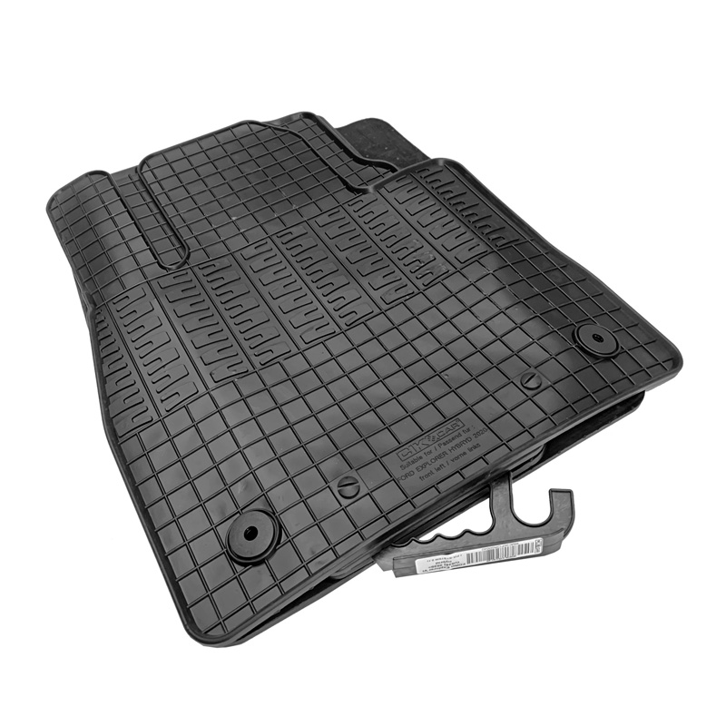 Set tapis de caoutchouc sur mesure pour Ford Explorer VI (U625) Hybrid 2020- (4-pièces + points de fixage)