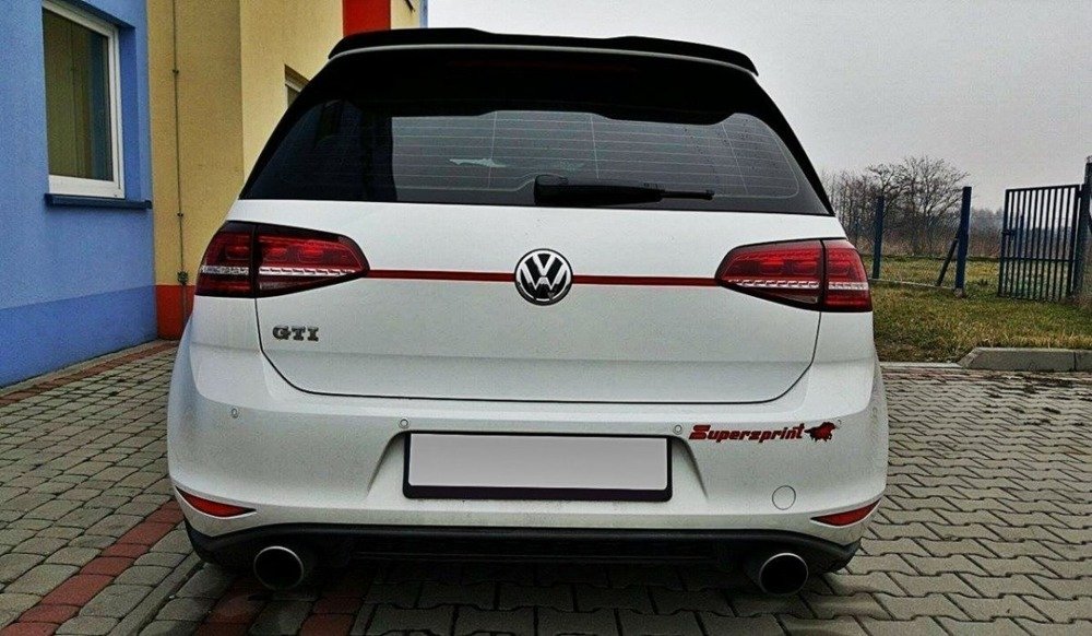 Opzetstuk Spoiler VW Golf 7 GTI / R Glans Zwart Maxton