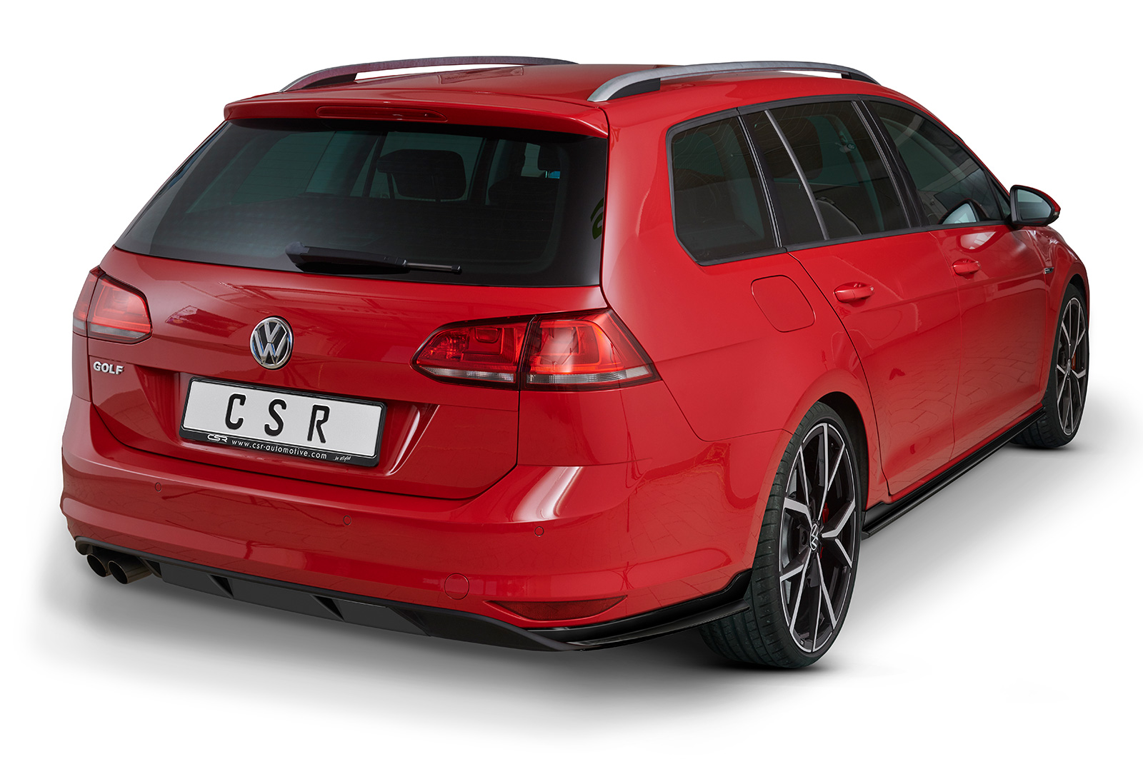 Achter zijskirts VW Golf 7 Variant CSR glans Zwart