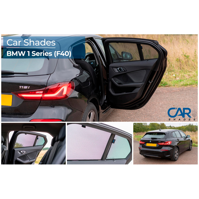Set de Car Shades (portes arrières) sur mesure pour BMW Série 1 F40 5 portes 2019- (4-pièces)