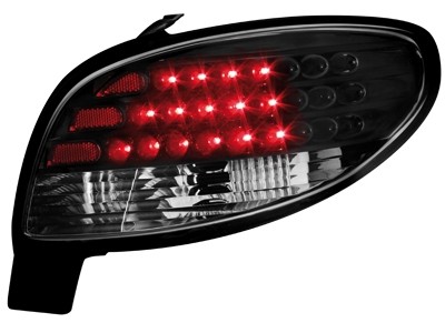 Feux arriere Peugeot 206 LED noire AANBIEDING