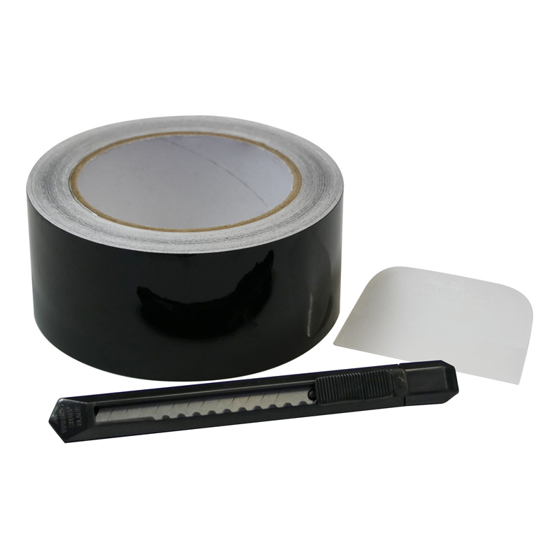 Foliatec Set 'Chrome Out' Noir Luisant - Bande de feuille 5cm x 15m