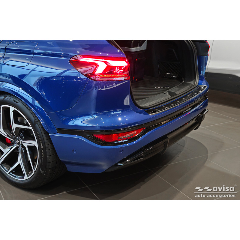 Avisa Protection de seuil arrière inox noir Audi Q6 e-tron (GFB) 2024- 'Shadow Premium'