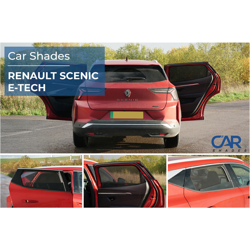Set de Car Shades (portes arrières) sur mesure pour Renault Scénic E-Tech 2024- (2-pièces)