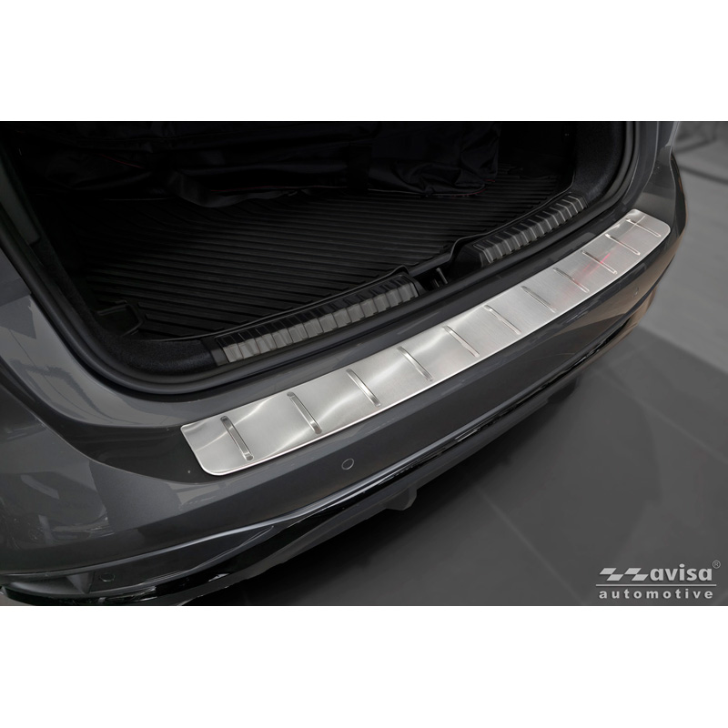 Avisa Protection de Seuil de Coffre Acier Inox sur mesure pour Audi A6 (C9) Avant S-Line 2025- - Argent