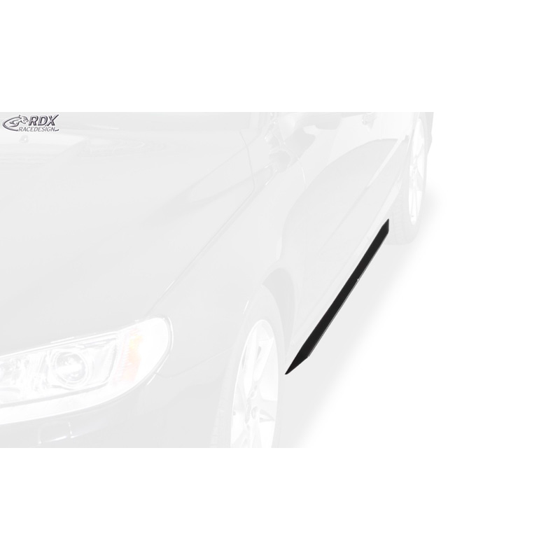 Jupes latérales 'Slim' sur mesure pour Volvo S80 2006-2016 & Volvo V70 2007- (ABS noir luisant)