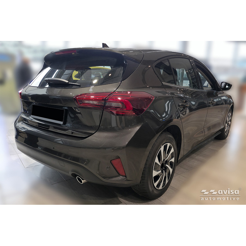 Avisa Moulure de hayon en Inox Noir Chrome sur mesure pour Ford Focus IV HB 2018-2021 & Facelift 2021-