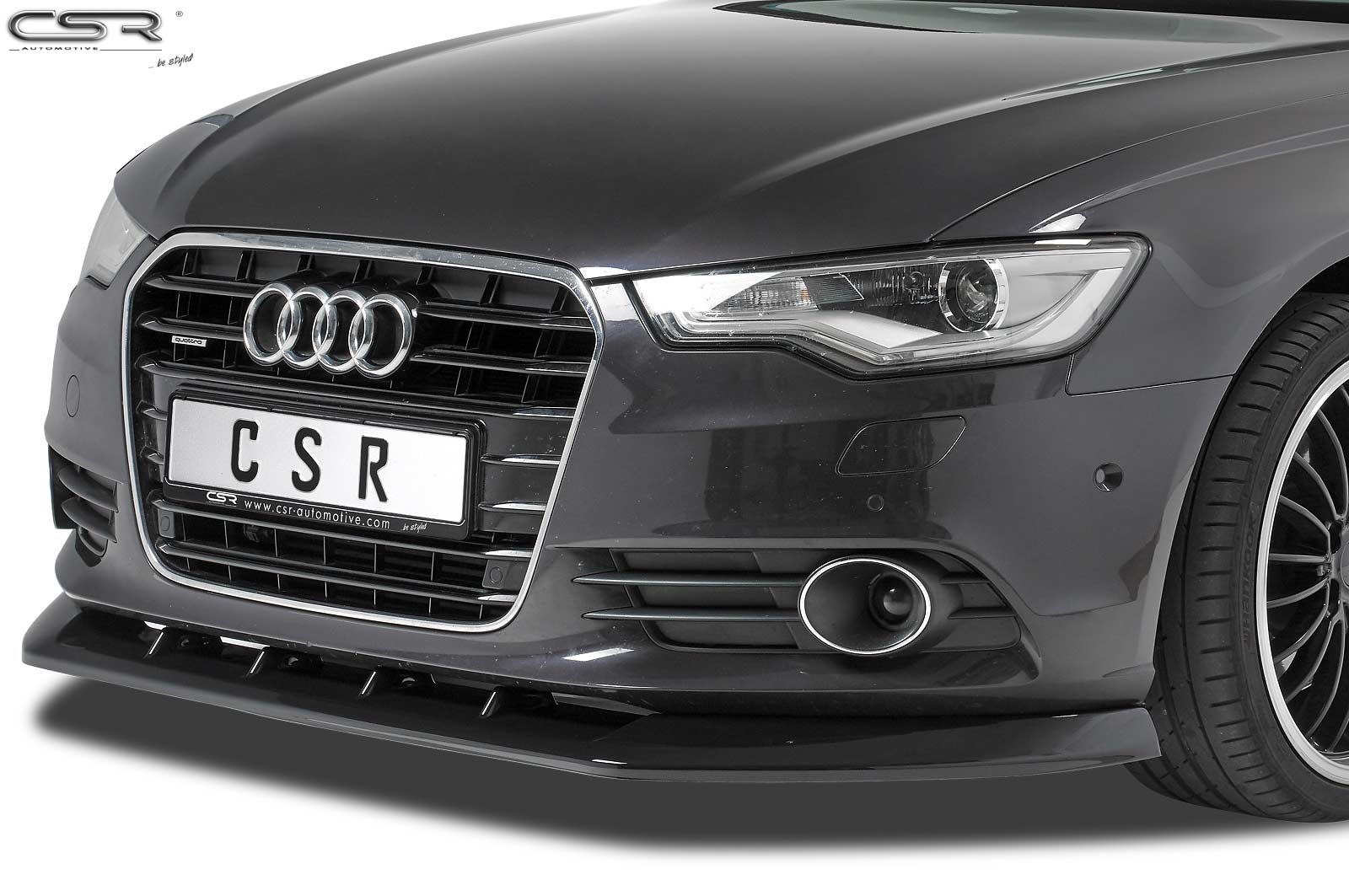 Voorspoiler Audi A6 C7 4G Mat Zwart
