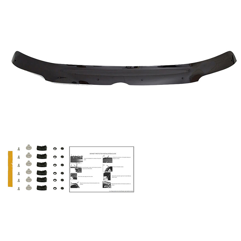 Protection du capot sur mesure pour Volkswagen Transporter T5 2003-2009 - Noir brillant
