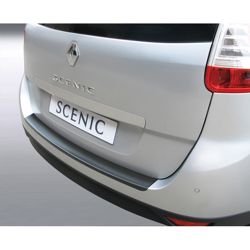 Protection de seuil arrière (ABS) sur mesure pour Renault Grand Scenic 5 portes 2009-2016 (pour pare-chocs avec peinture) Noir