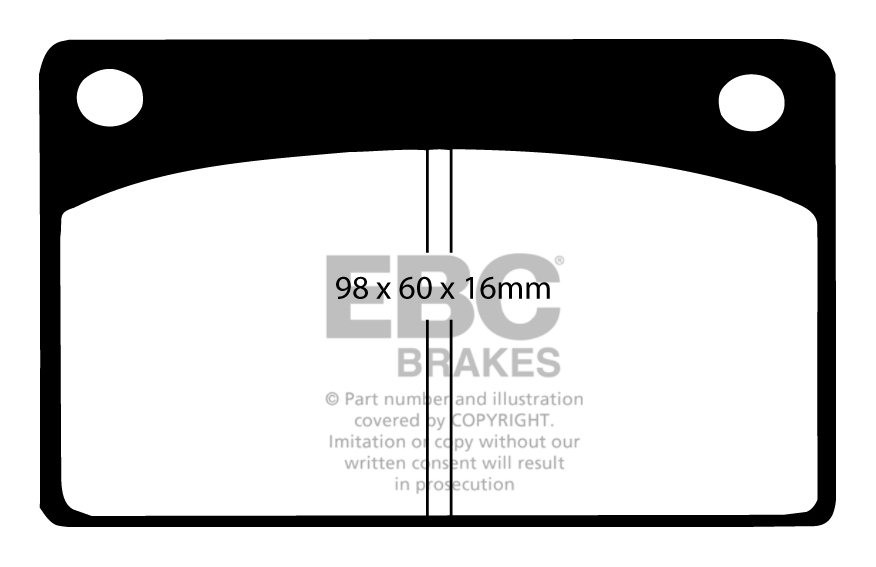EBC Brakes VOLVO 240 2.0 82-93 Remblokken voorzijde greenstuff