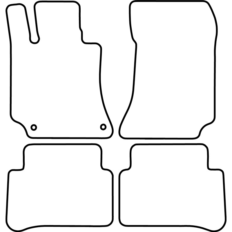Set de tapis de sol sur mesure pour Mercedes CLS W218 2010-2018