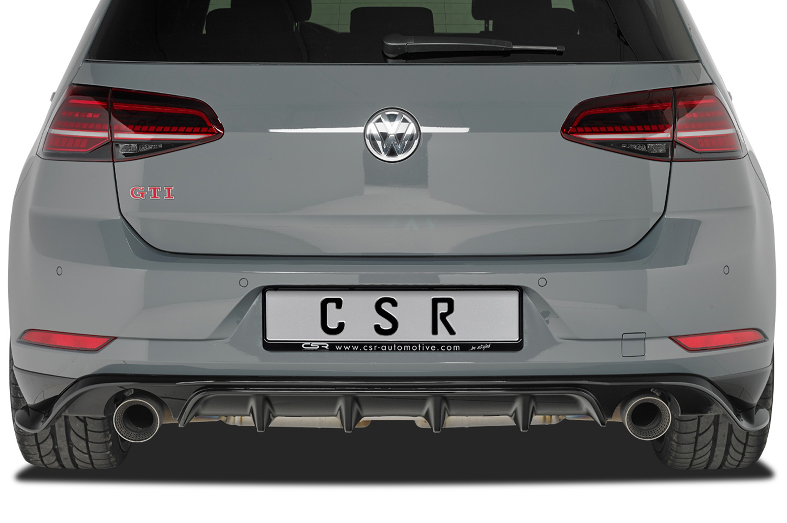 Diffuser Volkswagen Golf  7 GTI 17-21 CSR TCR Look Glans Zwart