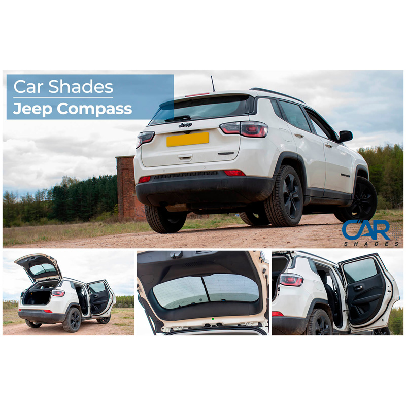 Set de Car Shades sur mesure pour Jeep Compass (MX) 2017- (6-pièces)