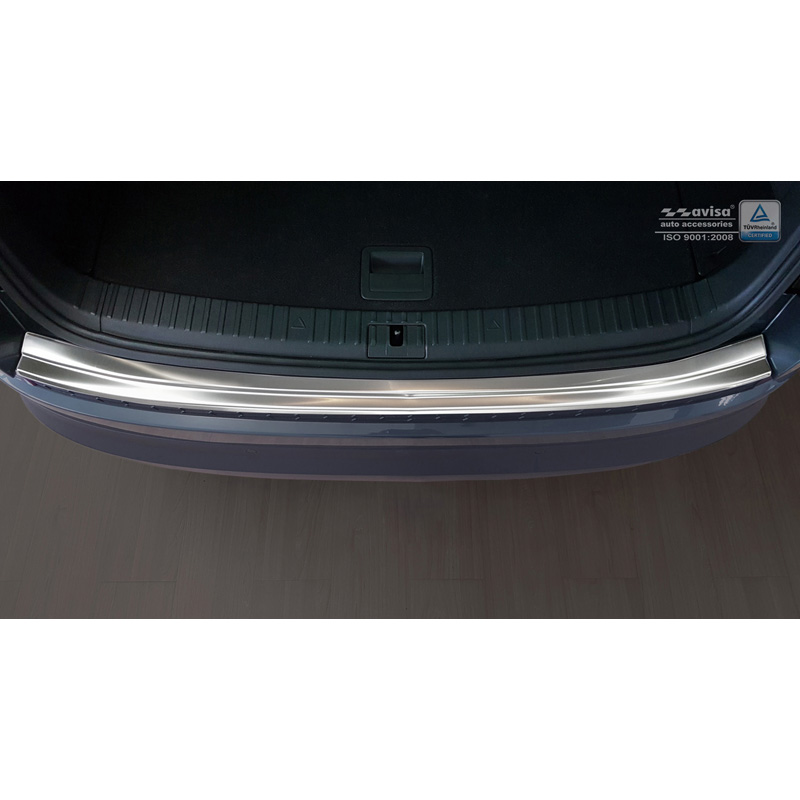 Protection de seuil arrière inox sur mesure pour Skoda Kodiaq 2017-2021 & FL 2021-2024 Incl. RS & Scout