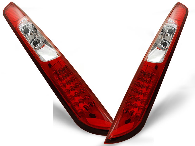 Feux arriere Ford Focus 04-.. 5 drs. LED rouges/claire