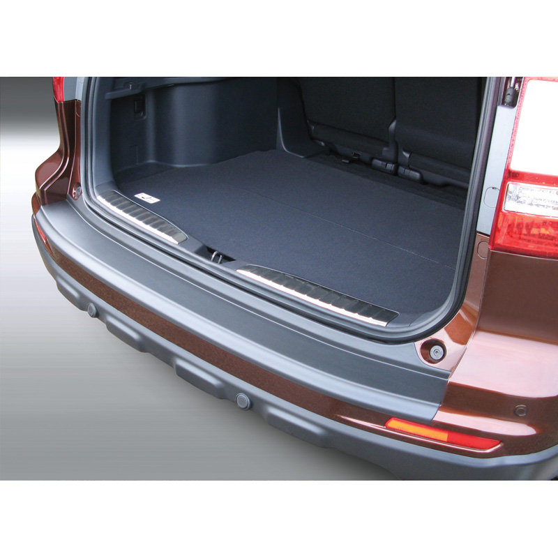 Protection de seuil arrière (ABS) sur mesure pour Honda CR-V 2010-2012 Noir