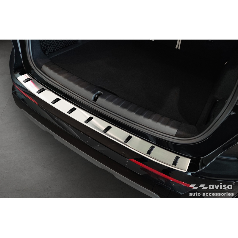 Protection de seuil arrière inox sur mesure pour BMW X1 U11 / X1 U11 xLine 2022- 'STRONG EDITION'
