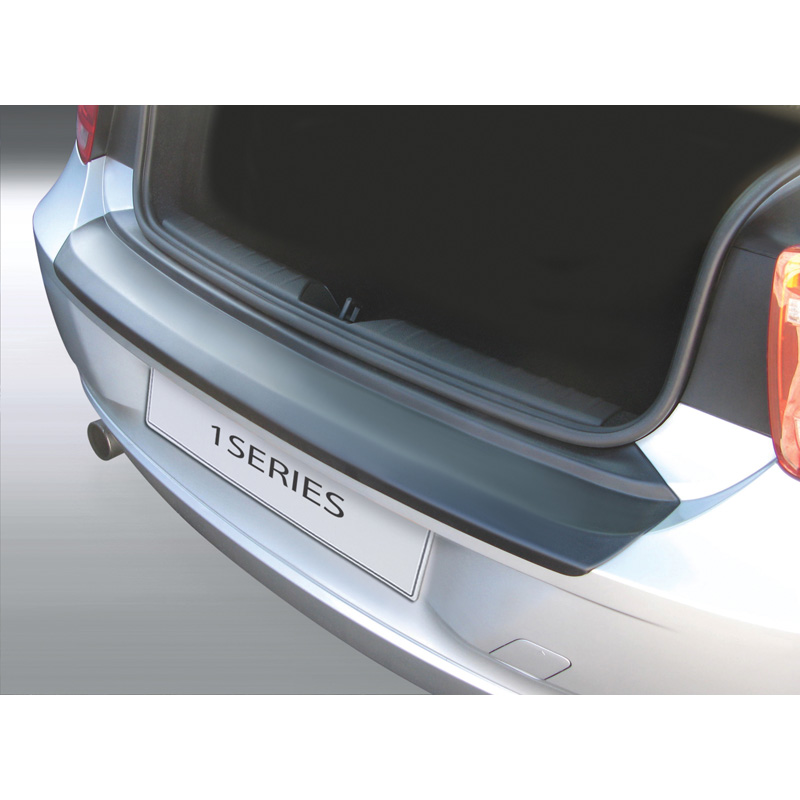 Protection de seuil arrière (ABS) sur mesure pour BMW Série 1 F20/F21 3/5 portes 2011-2015 Noir
