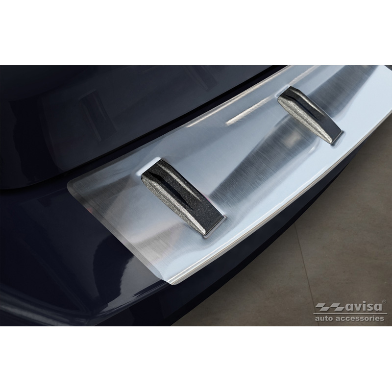 Protection de seuil arrière inox sur mesure pour Skoda Octavia III Combi Facelift 2017-2020 'STRONG EDITION'