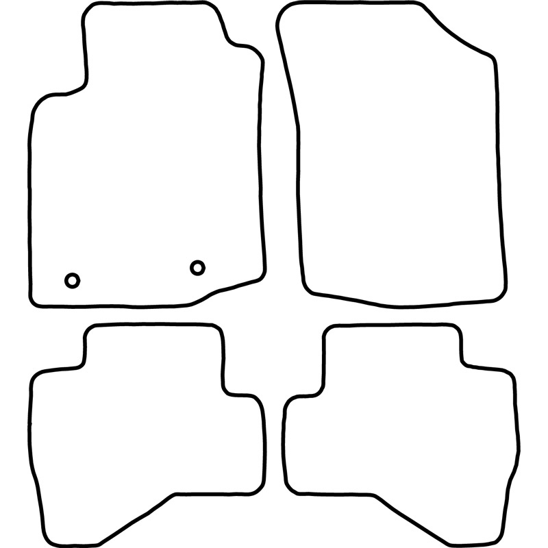Set de tapis de sol sur mesure pour Toyota Aygo 2014-